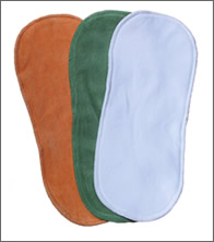 Show product details for Little Beetle ONE organic velour 'leaf ' doubler